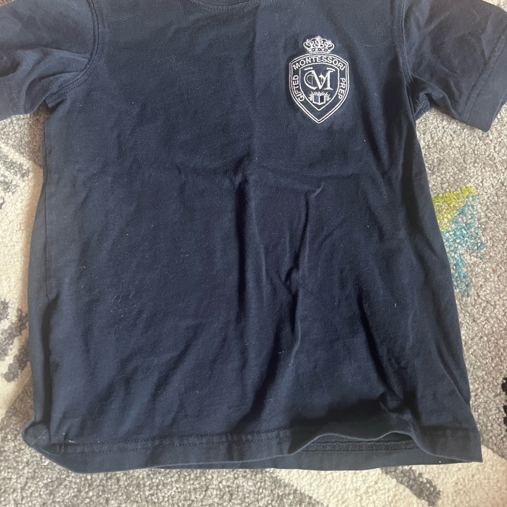Navy & Blue Kids Polo Shirts Bundle - Montessori Gifted Prep School Uniform - Picture 4 of 8